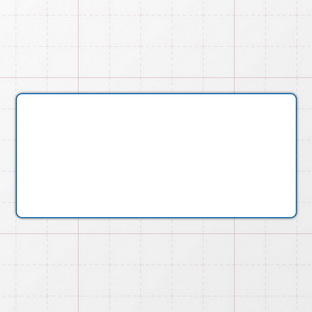 Rechteckform mit abgerundeten Ecken