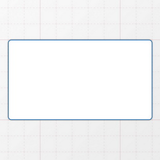 Rechteckform mit abgerundeten Ecken