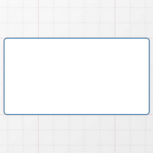 Rechteckform mit abgerundeten Ecken