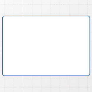 Rechteckform mit abgerundeten Ecken