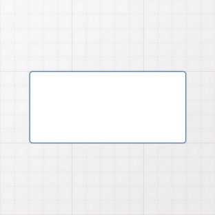 Rechteckform mit abgerundeten Ecken