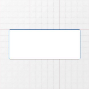 Rechteckform mit abgerundeten Ecken