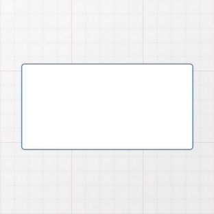 Rechteckform mit abgerundeten Ecken
