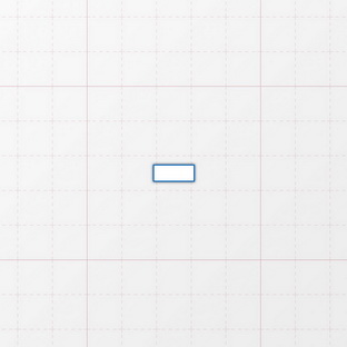 Rechteckform mit spitzen Ecken