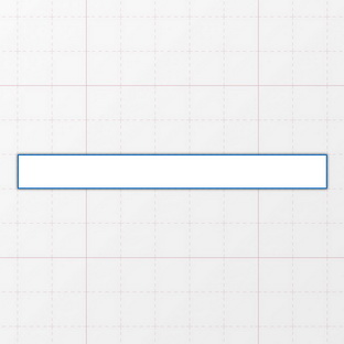 Rechteckform mit spitzen Ecken