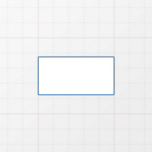 Rechteckform mit spitzen Ecken