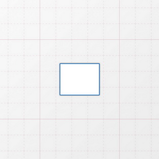 Rechteckform mit spitzen Ecken