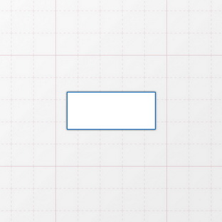 Rechteckform mit spitzen Ecken