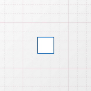 Rechteckform mit spitzen Ecken