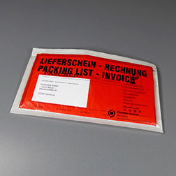 Begleitpapiertaschen DIN lang, rot