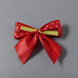 Dekoschleife Punkte Rot