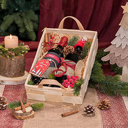 Holzspankorb 2er, natur