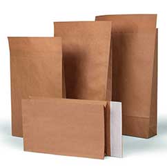 Musterfaltenbeutel, braun