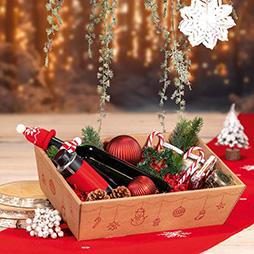 Präsentkorb - 4 eckig mittel