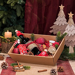 Präsentkorb - 4 eckig mittel