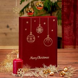 Präsentkarton 3er - Goldkugeln