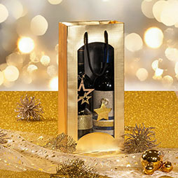 Flaschentragetasche 2er mit Fenster