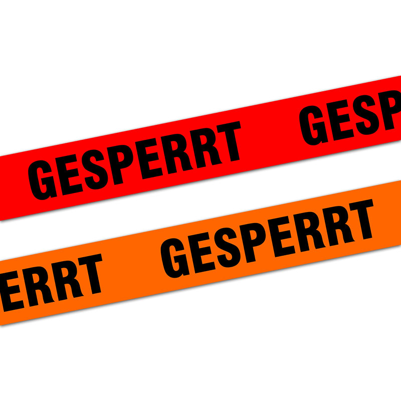 SIGNALWARNKLEBEBAND GESPERRT PASCHEN