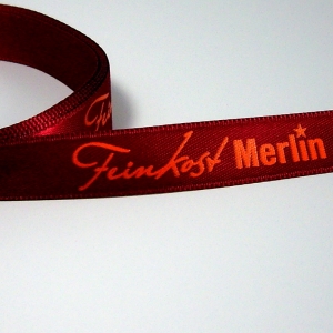 Geschenkband bedruckt - Doppelsatinband Siebdruck