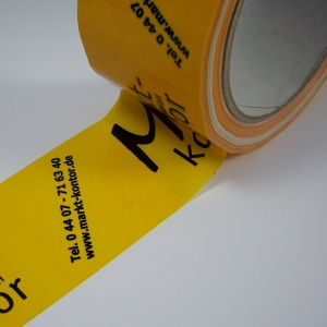 Klebebänder bedrucken - Farbiges Packband mit Logo