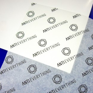 Exklusives Seidenpapier mit Druck mit Firmenlogo