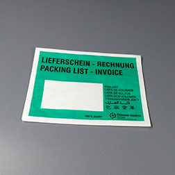Begleitpapiertaschen Öko C5, grün - Lieferschein-Rechnung, Papier
