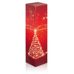 Faltschachtel 1er - Christmas Tree stehend - für 1 Flasche bis ca. 355 mm