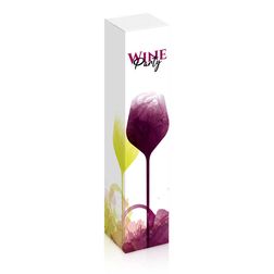 Faltschachtel 1er - Wineparty - für 1 Flasche bis ca. 360 mm