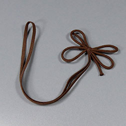 Öko-Elastikschleifen - mit elastischem Umband, dunkelbraun