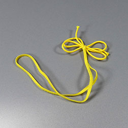 Öko-Elastikschleifen - mit elastischem Umband, gelb