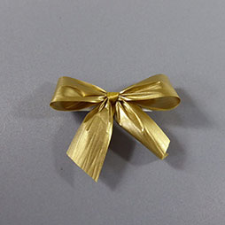 Recyclingfähige Schleifen - gold