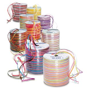 RAFFIA-Multicolour - Bastband matt 5-farbig