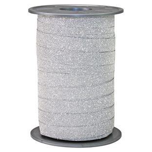 GLITZER 10 mm - Polyringelband silber