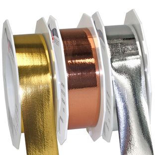 MEXICO 25 mm - Geschenkband-Polyringelband metallic