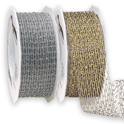 NIAGARA 40 mm - dehnbares Gitterband mit Draht