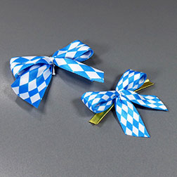 Dekoschleife Bayern - Nationalband Weiss-Blau
