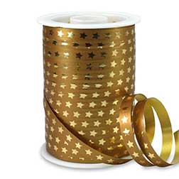 CHRISTMAS STAR gold - Ringelband metallic gold
