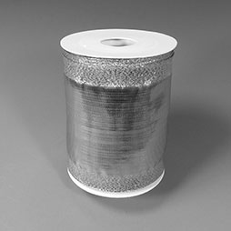 SILBERBAND 100 mm extrabreit - Geschenkband glänzend mit Draht