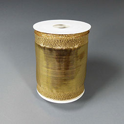 GOLDBAND 100 mm extrabreit - Geschenkband glänzend mit Draht