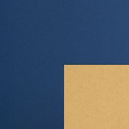 Bicolor blau, gold - Kraftpapier FSC