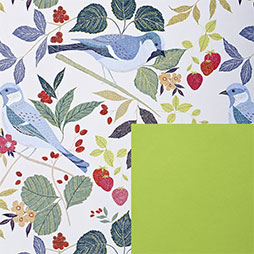 Mary, florales Motiv - Recyclingpapier weiß