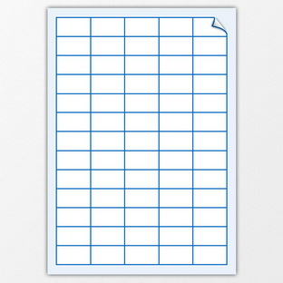 Laser-Bogen-Etiketten - 38 x 21 mm