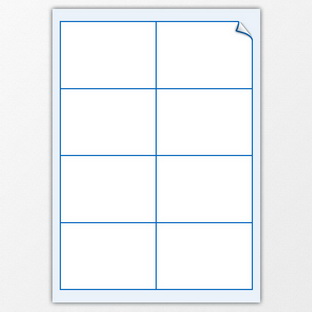 Laser-Bogen-Etiketten - 97 x 67 mm