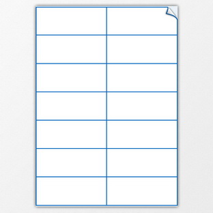 Laser-Bogen-Etiketten - 105 x 42 mm