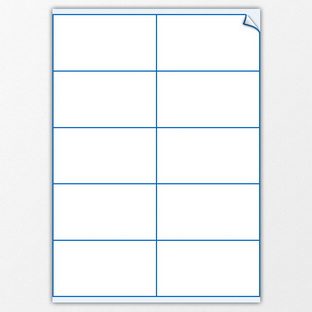 Laser-Bogen-Etiketten - 105 x 57 mm