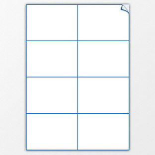 Laser-Bogen-Etiketten - 105 x 74 mm
