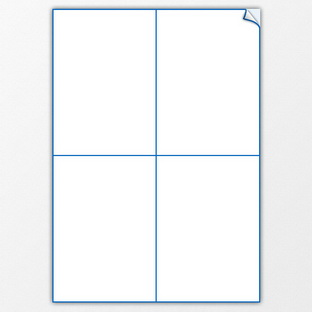 Laser-Bogen-Etiketten - 105 x 148 mm