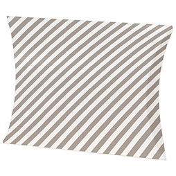 Kissenverpackung Streifen grau - 150 x 145 x 40 mm