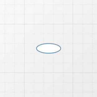 Oval - 25 x 10 mm