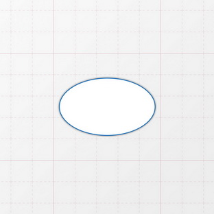 Oval - 45 x 27 mm